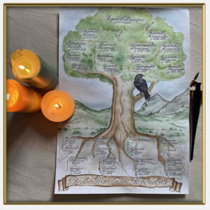 Древо Рода | Каллиграфия + Акварель